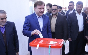 استاندار گیلان رأی خود را به صندوق انداخت