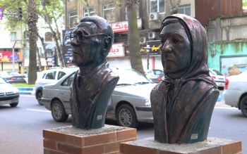نصب سردیس موسسان پرورشگاه مژدهی در رشت