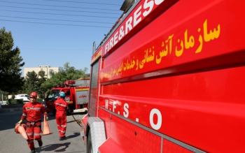 نجات چهار نفر از حریق ساختمانی در بلوار انصاری