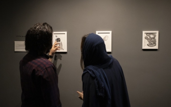 نگاهی به نمایشگاه خط و خیال