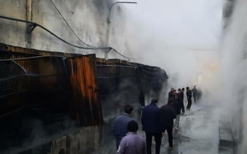 مهار آتشسوزی در کشتارگاه لوشان