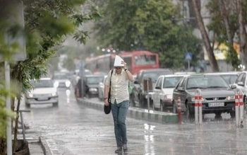 پیش بینی رگبار باران در بیشتر مناطق کشور