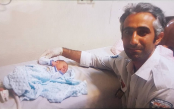 نجات نوزاد ۴ روزه از خفگی