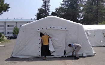 بیمارستان صحرایی ارتش در بیمارستان رازی رشت احداث شد