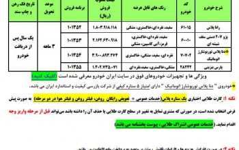 جزییات فروش فوق العاده جدید ایران خودرو اعلام شد
