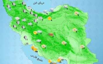 وضعیت آب و هوا، امروز ۱۲ آذر ۱۴۰۰ / هشدار بارش برف و باران در ۱۴ استان 
