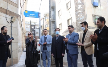 نام گذاری یکی از کوچه های رشت به نام «گلچین» با حضور مرجانه گلچین