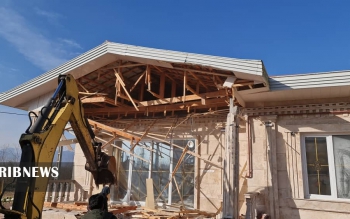 تخریب ۲ ویلای غیرمجاز در رشت