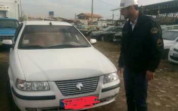 توقیف خودروی سمند در ماسال که ۱۹ میلیون تومان خلافی داشت
