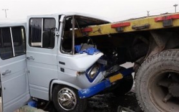 مصدوم شدن ۱۱ نفر در حادثه رانندگی در بندرانزلی