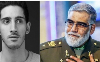 مراسم خاکسپاری فرزند یکی از فرماندهان ارتش برگزار شد/عکس
