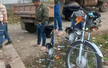 مرگ غم انگیز کودک ۶ ساله سرنشین موتورسیکلت در تصادف با کامیون در سنگر