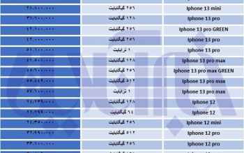  قیمت موبایل آیفون گران شد/جدول