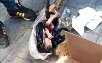 نوزاد زنده با بند ناف در سطل آشغال پیدا شد/توضیح اورژانس
