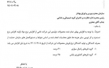 قیمت جدید لاستیک اعلام شد