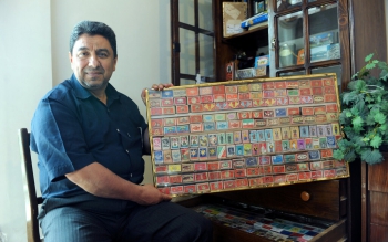 مردی که سیگاری نیست، اما ۱۲ هزار کبریت دارد/زیباترین کبریت ایران را ببینید 