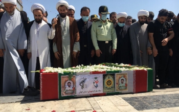 پیکر شهید کامور در زادگاهش آرام گرفت