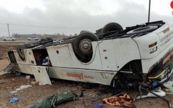 حادثه خونین برای ۲۱ مسافر اتوبوس زائران اصفهانی در جاده مشهد 