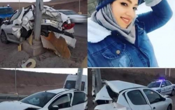 مائده جوانفکر در اثر تصادف جان خود را از دست داده