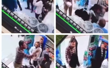 رفتار عجیب یک مرد در مقابل ۲ زن:امر به معروف با سطل ماست!