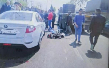 فوت دردناک یک موتورسوار در رشت؛ موتور واژگون شد و با کامیون برخورد کرد