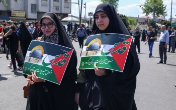 گزارش تصویری راهپیمایی روز قدس و حمایت از مردم فلسطین در رشت