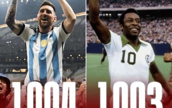 مسی دوباره از پله سبقت گرفت