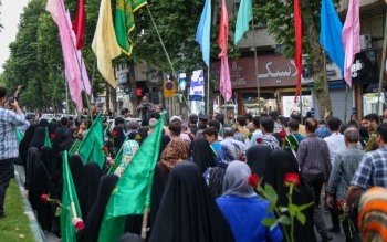 گزارش تصویری مراسم استقبال از خدام رضوی در رشت
