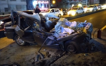تصادف شدید ۳ خودرو در پل باستانی شعار رشت تصادف شدید ۳ خودرو در پل باستانی شعار رشت