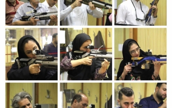 مسابقه تیراندازی بین خبرنگاران گیلانی برگزار شد