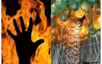 سوختن ۶ پسربچه با بادکنک هلیومی