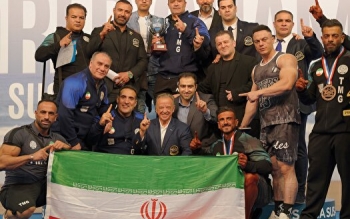 تیم ملی پرورش اندام ایران بر بام دنیا ایستاد