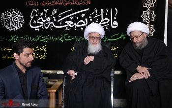 آیت الله وحید خراسانی و آملی لاریجانی عزادار شدند 