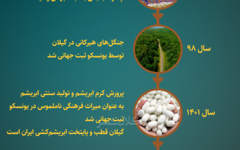 چه چیزهایی به نام گیلان ثبت جهانی شده است؟