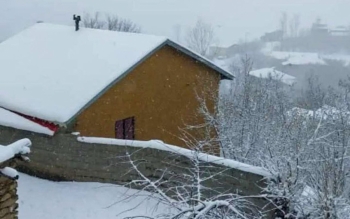 گزارش تصویری بارش برف زمستانی در اشکورات رودسر 