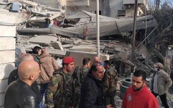 شهادت ۴ مستشار سپاه پاسداران در دمشق/فیلم