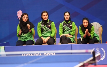 پیروزی دختران پینگ‌پنگ‌باز ایران در جام جهانی