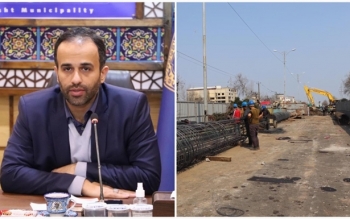فرآیند احداث پل روگذر میدان امام حسین رشت آغاز شد