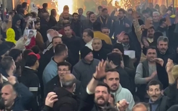 جشن پیروزی هوداران پرشور کریم معصومی بعد از انتخابات مجلس در فومن