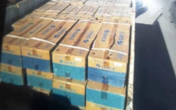 کشف ۲۵ دستگاه کولر قاچاق از یک انبار در لنگرود