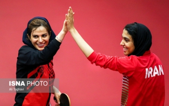 پیروزی دختران پینگ‌پنگ‌باز ایران در انتخابی المپیک