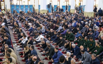گزارش تصویری؛سوگواری با یاد آیت الله رئیسی و همراهان در مصلای رشت