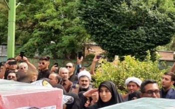 پیکر خلبان شهید مصطفوی به خاک سپرده شد