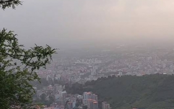 فیلم/گرد و خاک گسترده در آسمان شرق گیلان