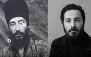 شباهت عجیب نوید محمدزاده با خانِ قاجاری و شوخی بازیگران؛نویدتر از محمدزاده است