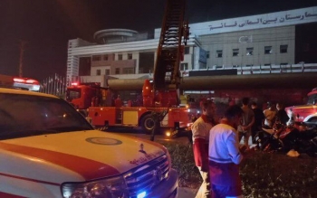 فوت 8 نفر در جریان حریق بیمارستان قائم رشت