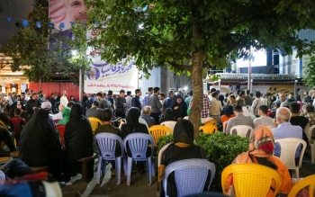 گزارش تصویری؛ گردهمایی حامیان محمدباقر قالیباف در پیاده راه رشت