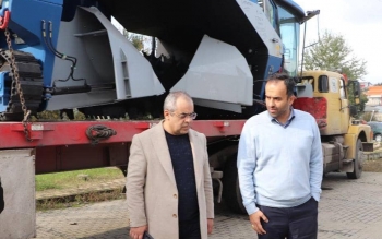 ورود دو دستگاه ویندرو ترنر و سایدترنر جهت تجهیز خطوط جدید پردازش مجتمع کود آلی گیلان