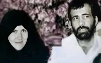 رئیس جمهور پس از دیدن عکس همسر مرحومش نتوانست به سخنرانی خود ادامه دهد