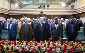 تصاویر/دستگاه قضایی کارآمد از ظلم و جرم جلوگیری می‌کند/روایت اژه ای از مسلمان شدن یک زندانیِ غیرمسلمان به واسطه حسن خلق مسئولان 